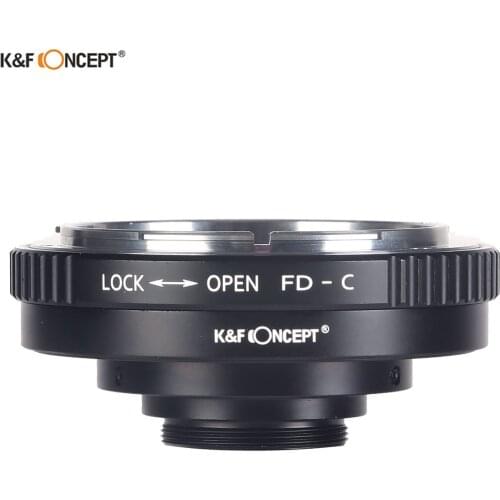 K&F Concept Lens adapter Ring For Canon FD Lenses to C Mount Camera Adapter
