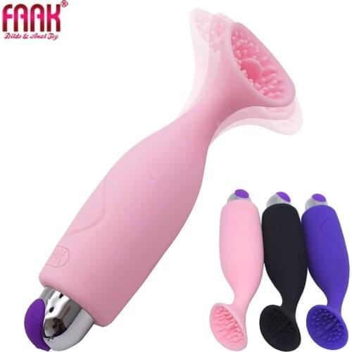 FAAK Silicone Oral Clitoris Brush Tongue Sex Vibrator Adult Erotic Sex Toys for women Vagina Stimulator Massage Vibrators