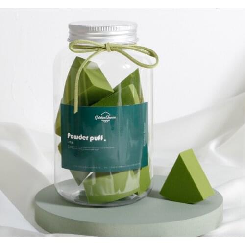 12PCS Cosmetic Sponge Dry&Wet Use Makeup Puff Sponge Foundation Powder Blush Blender with Storage Box