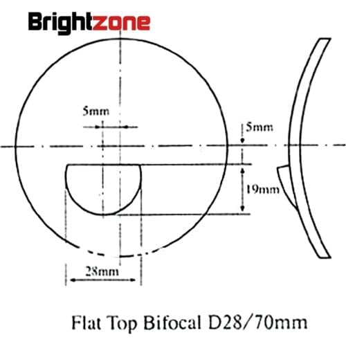 Flat-top Bifocal Lenses with the line HC CR-39 resin lenses prescription lenses middle-old year people see near and distance