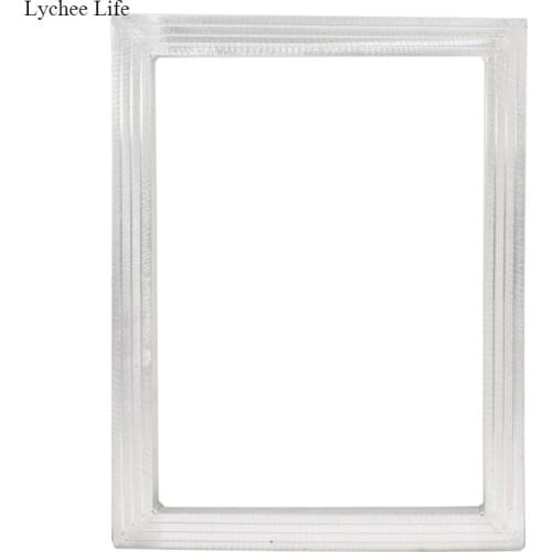Lychee Life A3 Screen Printing Aluminum Frame White Silk Print Polyester Mesh For High-precision Printed Circuit Boards