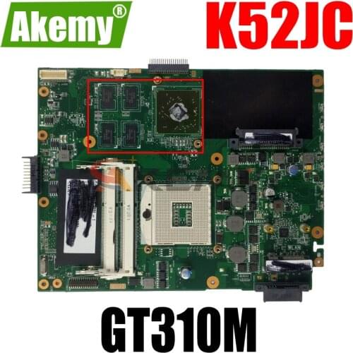 AKEMY K52JC Laptop Motherboard For ASUS P52JC K52JT K52J P52J Original Mainboard GT310M