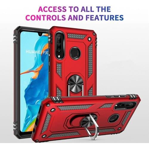 Metal Ring Case For Huawei Honor 9X Pro 8A Prime 8S 10 Lite 20 9C 9S 20S Armor Red Case Holder Armor Shockproof Kickstand Cover
