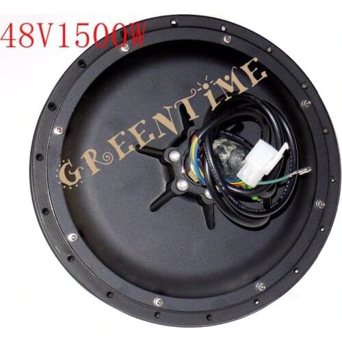 E-bike Hub Spoke Motor 48V 1500W Brushless DC Motor for Rear Wheel 135mm dropout size
