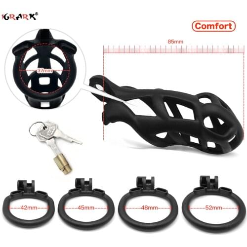 Male Chastity Cage Cock Sleeve Manual Custom Cobra Cockring Penis Ring BDSM Sex Toys for Adults Husband Men Game Supplies