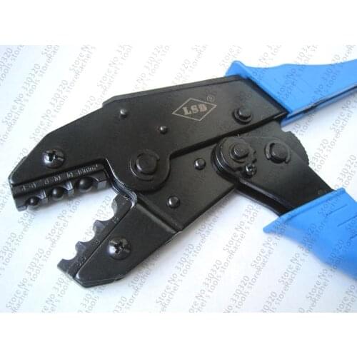 LS-616TD Non-insulated terminals hand ratcheting crimper tool crimping pliers for cable lug range 4-16mm2 12-6AWG