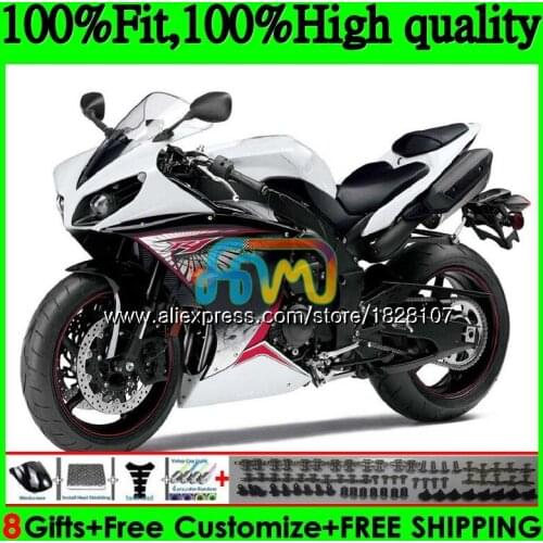 OEM Injection For YAMAHA YZF 1000 R 1 YZFR1 13 14 124BS.57 YZF-1000 Gloss white YZF R1 1000CC YZF1000 YZF-R1 2013 2014 Fairing