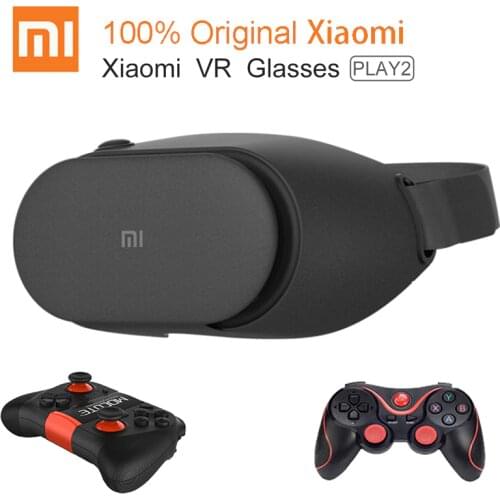 Original Xiaomi VR Play 2 Virtual Reality 3D Glasses Headset Xiaomi Mi VR Play2 for 4.7- 5.7 Phone With Cinema Game Controller