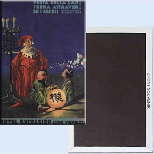 Hotel excelsior lido venezia 24184 Retro nostalgia fridge magnets