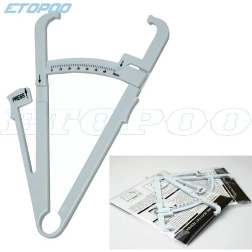 Personal Body Fat Testers skinfold caliper body fat caliper Analyzer Measure Charts Fitness Keep Health Slim 5pcs/lot