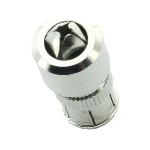 Straight type Metal PAL Female TV Aerial RF Coaxial Cable Antenna Connectors Plug Adaptor Terminal