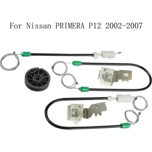 For Nissan PRIMERA P12 2002-2007 Power Electric Car Window Regulator Window Lifter Repair Kit Set Front Right