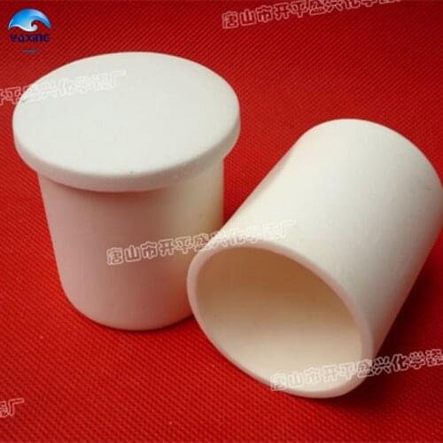 With lid dia50x60mm 99.5% alumina crucible cylindrical corundum crucible /Cylindrical ceramic refractorye crucible