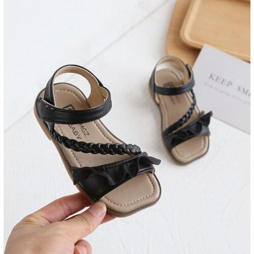 Girls Sandals Fashion Beach Flat Summer Hot Sale Soft Sole Casual Princess Shoes Kids Party Toddler Sandals E956