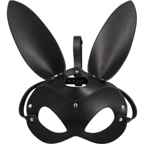 Sex Products Adult SM Sex Toy BDSM Female Leather Eye Masks Adult Cosplay adjustable Game Gloves Masquerade Party Face Masks