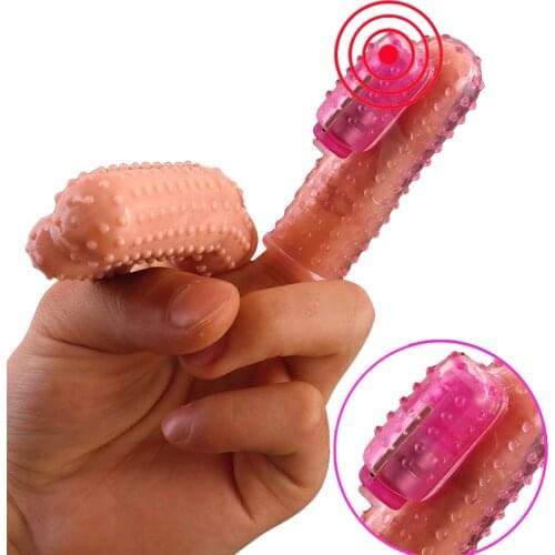 Vibrating Clitoris Stimulator Finger Sleeve Vibrator Pussy Massager Vulva Stimulate Clit Vibrator Sex Toys for Women Masturbator