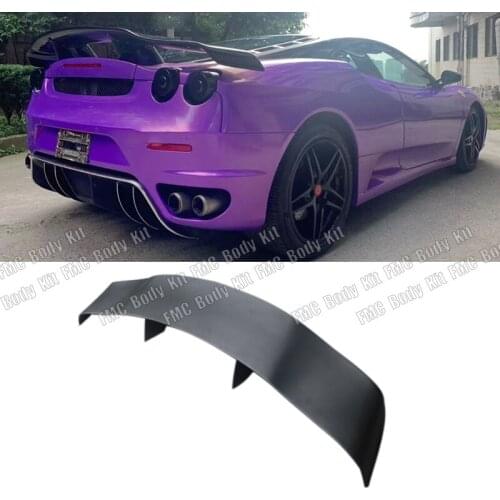 Real Carbon Fiber Car Rear Wing Trunk Lip Spoilers For Ferrari F430 2005 2006 2007 2008 2009 Veilside Spoiler