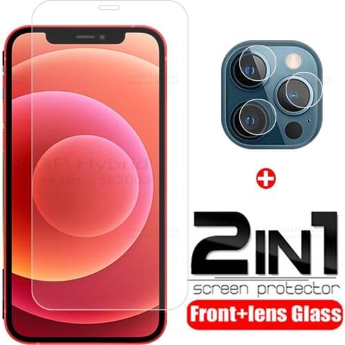 2in1 Tempered Glass for iPhone 12 Pro Max Camera Len Film Screen Protector for iPhone 12 Mini 12mini 12pro Glass on iPhone12Pro