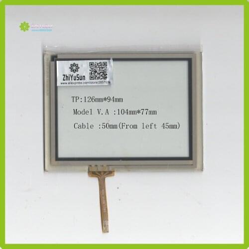 ZhiYuSun TR4-050F-04 126mm*94mm Compatible Touch Screen glass 126*94 for industry applications The glass thickness is 3.2mm