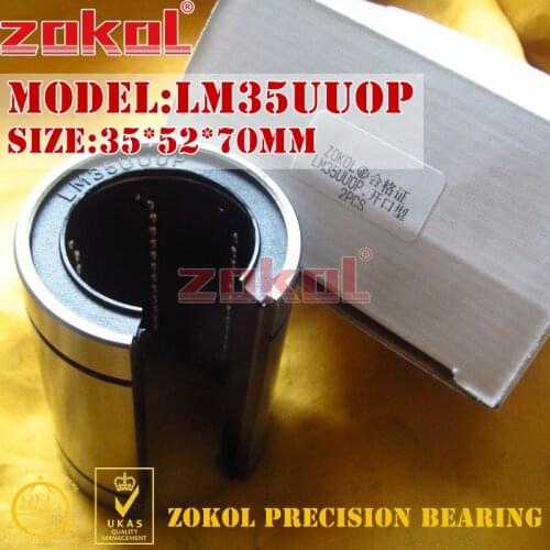 ZOKOL LM35 UU OP bearing LM35UUOP Open linear motion bearing 35*52*70mm