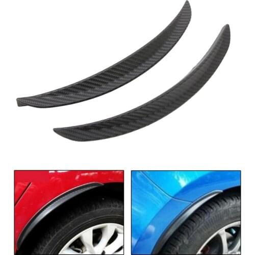 1 Pair Carbon Fiber Style Fender Flare Wheel Lip Body Kit Universal For Car Truck Car Mudguard Mud Guard Auto Accessory
