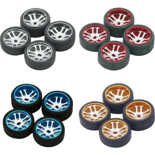 4Pack of RC Front Rear Tires for Wltoys K989 Model Buggy Trucks Accessories