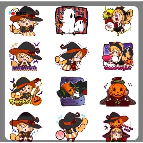 40 Cartoon halloween decoration Paper Sticker Decoration DIY Ablum Diary book Scrapbooking Label Sticker Kawaii Stationery