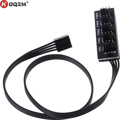 40cm 1 to 5 4-pins TX4 PWM CPU Cooler/ Case/ Chasis Cooling Fan Power Cable Hub Splitter Adapter