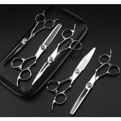 6 Inch Japan Stainless Factory Made SUS 440c Steel Hair Cutting Scissors Set