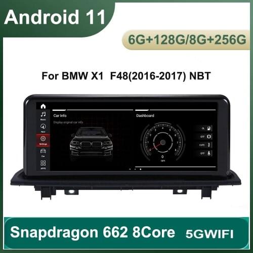 1920*720P 10.25"IPS Android10.0 8core Car Screen Multimedia For BMW X1 F48 X2 2016 2017 2018 GPS Navi Receiver WIFI 4G BT 4+64G