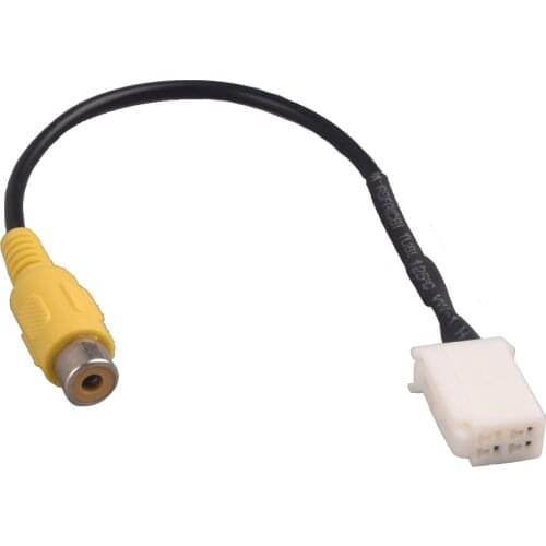Car Navigation System Reversing Rear View Camera Adapter Cables for Toyota Camry 4pin DVD