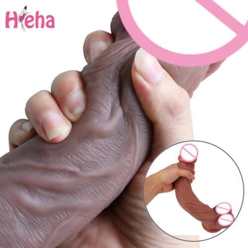 Real Skin Realistic Dildo Sex Toys for Woman Soft Huge Anal Pulg Suction Cup Penis G Spot Vagina Stimulator Female Masturbation