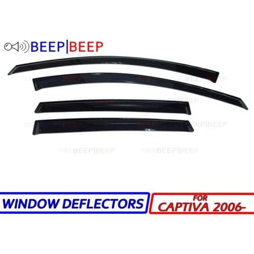 For Chevrolet Captiva 2006- car window deflectors wind deflector sun guard rain wind vent visor cover car styling accessories