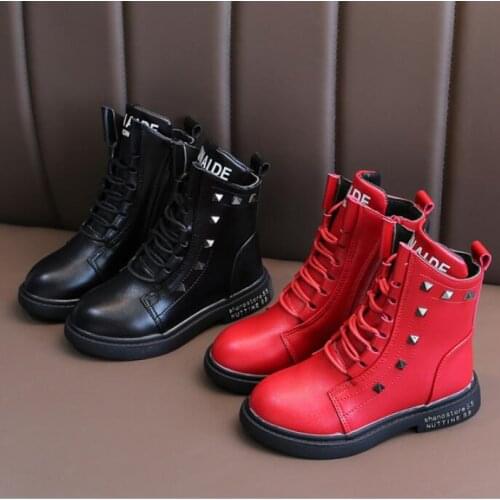 2020 Kids Winter Martin Boots Baby Girls Snow Boots Boys Warm Plush School Sport Shoes Children Ankle Boot Non-Slip Sneakers