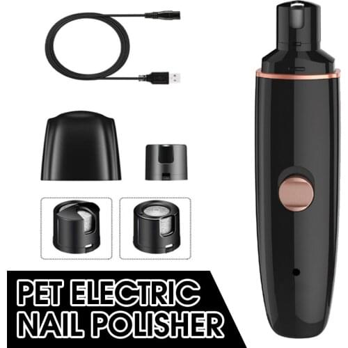 Electric Dog Nail Grinder USB Charging Cats Nail Trimmer Polisher Low Noise Dog Nail Clipper Grooming Tool Dropshipping