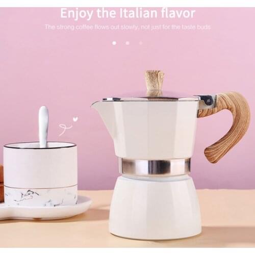 3/6cups Gas Furnace Aluminum Coffee Maker Durable Moka Cafeteira Expresso Pot Practical Moka Coffee Pot Kitchen Tools Cocina