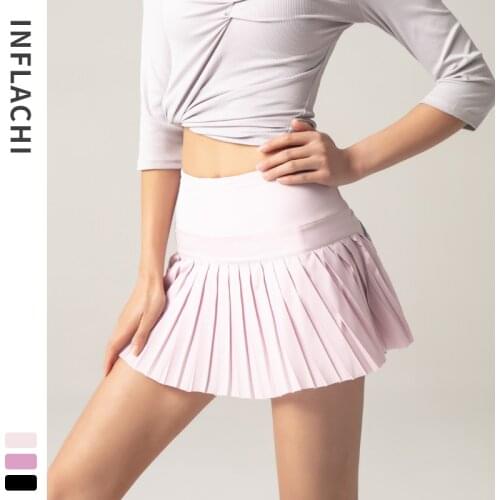 Summer Fitness Shorts Women Pleated Skirt Quick-Drying Breathable Gym Shorts Anti-Exposure Golf Tennis Skirts Sports Clothing