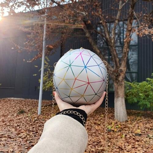 Summer Ball Purses For Teenagers Women 2021 Small Crossbody Chain Hand Bags Personality Female Soft PU Leather Basketball Bag