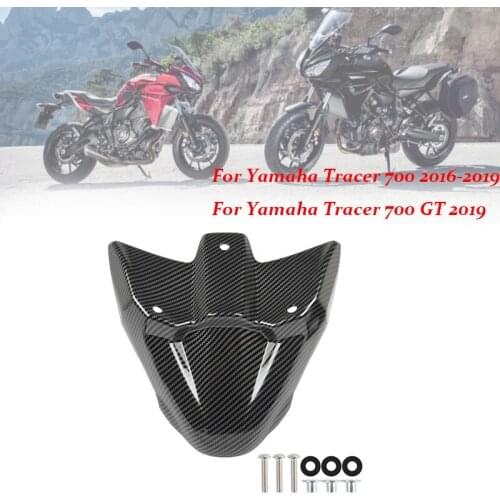 Carbon Fiber Motorcycle Front Wheel Fender Beak Nose Cone Extension Cover for Yamaha Tracer 700 Tracer 700 GT