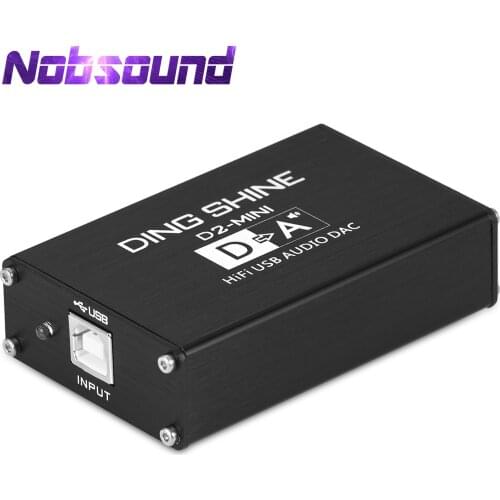 Nobsound Mini ES9018K2M USB DAC Digital to Analog Converter Stereo Audio Adapter HiFi External USB Sound Card