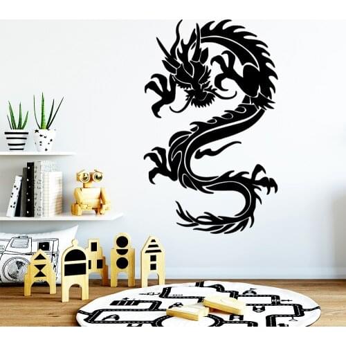 NEW dragon Wall Sticker Pvc Removable Decor Living Room Bedroom Removable Background Wall Art Decal