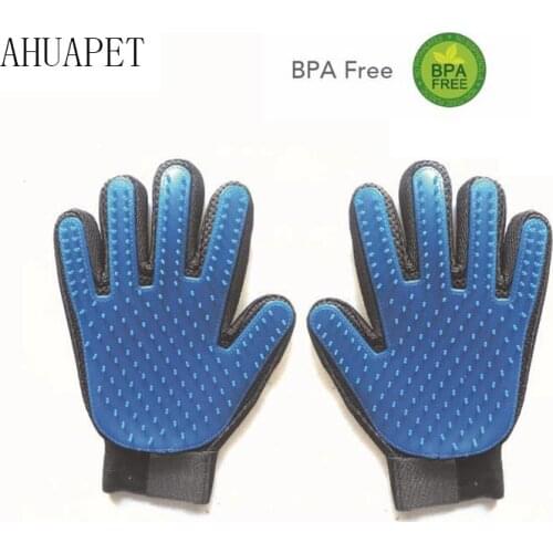 Rekawiczki Do Wlosow Psow Puppy Halsband Grooming Glove Gants Silicone Animaux Hair Deshedding Brush Comb Grooming Supplies