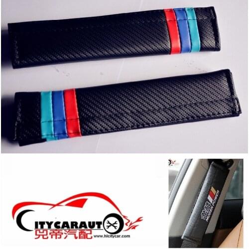 CITYCARAUTO Carbon Fiber Seat safty Belts Padding Car Seat Belt Cover fit for universal all cars
