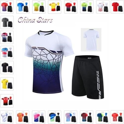 Men Women Tennis Shirt Shorts Sets , Youth Badminton Jersey Shorts Suits , Girl Table Tennis T shirt Clothes , Outdoor Sport Kit