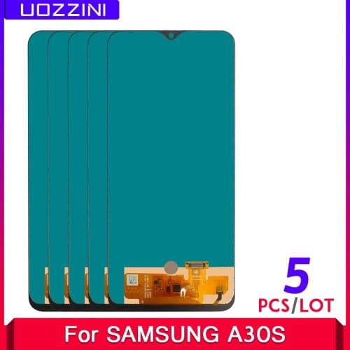 5pcs/lots For Samsung Galaxy A30s A307FN A307 A307F TFT INCELL Black LCD With/No Frame Display Touch Screen Digitizer Assembly
