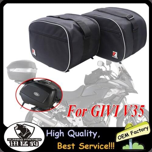 1 pair motorcycle bags Luggage bag inner bag For GIVI V35 Givi v35 liner bag side box inner bag