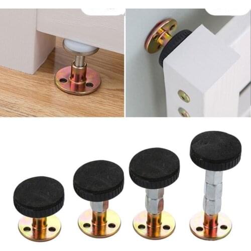 1pcs stainless steel Adjustable Bed Stabilizer Wall Furniture Fixed bracket Fixer Support Self-adhesive Anti-shake Hardware