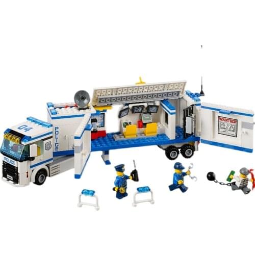 10420 City Police Mobile Police Station Police Car Mobile Command Center 60044 Building Block Boy Toy Gifts