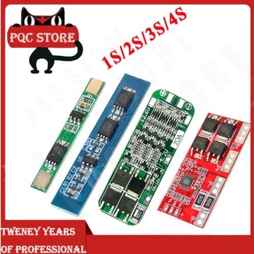 1S 2S 3S 4S 3A 20A 30A Li-ion Lithium Battery 18650 Charger PCB BMS Protection Board For Drill Motor Lipo Cell Module