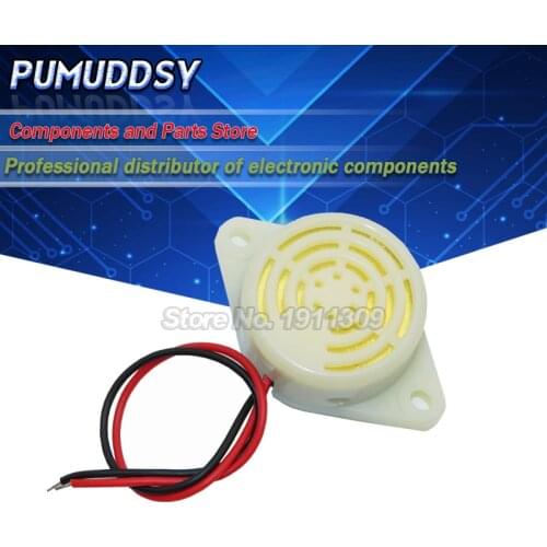 2PCS SFM-27 DC 3-24V 90DB white Beep Alarm Electronic Buzzer Sounder Continuous sound